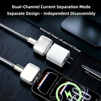 Adaptateur de charge magnétique USB-C 140W intelligent à arrêt automatique et éjection automatique pour ordinateur portable et téléphone avec protection multi-niveaux