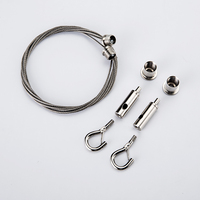 Kit de suspension pour lustre en fil d'acier inoxydable avec pince de fixation de câble