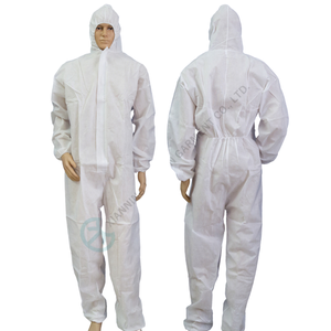 개인 보호 장비 정전기 방지 일회용 SMS 커버올 레벨 C 의류 - Product Image 1