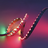 Bande LED souple programmable à émission latérale 4mm 4020 RGB 170 pixels WS2812B avec fonction de reprise après coupure