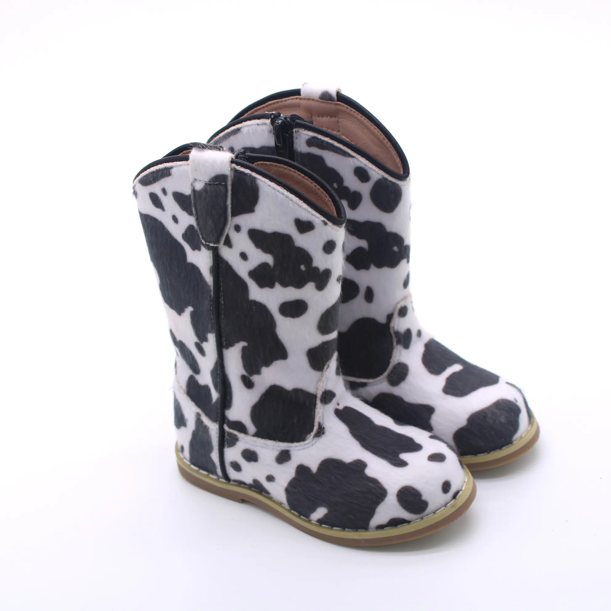 Custom wholesale children girls fashionable and classic tall cowboy boots