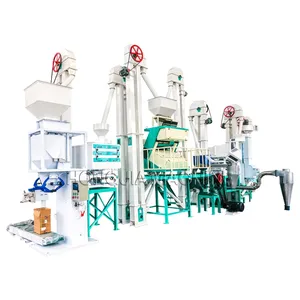 Rice milling machinery working process whole set automatic rice mill plant production line for sale