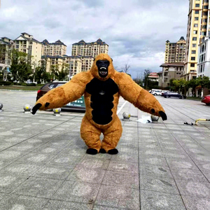 Aufblasbares <span class=keywords><strong>Gorilla</strong></span>-Maskottchen-Kostüm, 2 m bis 2,6 m, im <span class=keywords><strong>King</strong></span>-<span class=keywords><strong>Kong</strong></span>-Stil, als Esel inspiriertes Tier für Party, Karneval und Promotion - Product Image 2