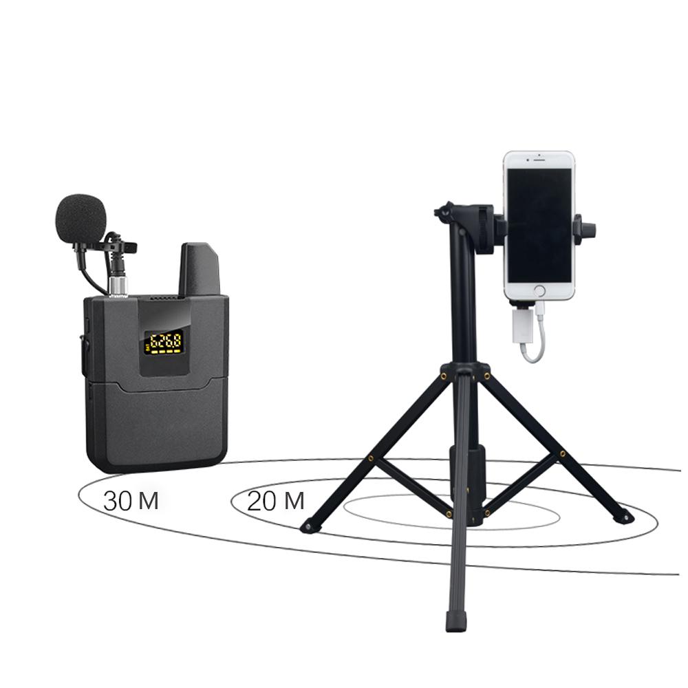 Auricular micrófono Collar USB de la computadora de solapa inalámbrico mini micrófono para teléfono con cámara profesor entrevista Iglesia streaming