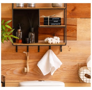 Pequeño acento decorativo el baño de invitados granja baño decoración divertido rústico madera Mini libros - Product Image 5