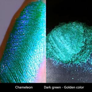Pigment optique effet miroir caméléon, poudre chromée multichrome <span class=keywords><strong>à</strong></span> changement de couleur pour nail art, peinture automobile, décoration en résine époxy - Product Image 5