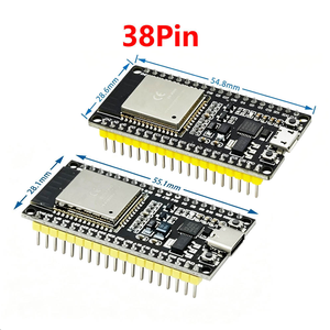 Carte de développement ESP-32S 38 broches ESP-WROOM-32 ESP32 WIFI avec CPU double cœur, module Wi-Fi BT 2,4 GHz à très faible consommation d'énergie - Product Image 1