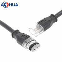 Aohua – connecteur de Type Q13 à 2 broches à connexion rapide pour projet de lampadaire LED, prise mâle à femelle