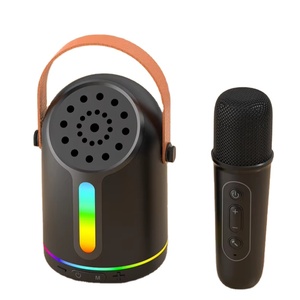 Máquina de Karaokê Mini Yll Hf750 para Crianças e Adultos, Caixa de Som Portátil com Microfone Sem Fio para Festa KTV em Família - Product Image 1