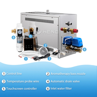 Generador de Vapor para Baño Turco de 9KW, Suministro de Fábrica, para Hammam
