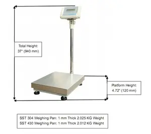 WT-L 100kg 200kg 300kg piattaforma scala scala industriale