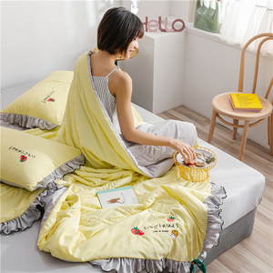 Four-piece Set Quilt Luxury 100% Cotton <strong>Bedding</strong> Set Summer <strong>Cool</strong> Mulberry Silk Duvet Cover Set Bed <strong>Sheet</strong> 100% Cotton Hotel - Product Image 5