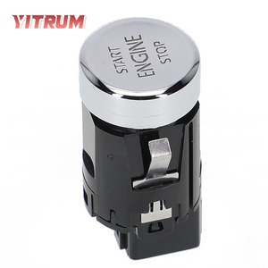 YITRUM Push Button <b>Switch</b> 19G959839 Round Head Non Illuminated <b>12V</b> For Volkswagen VW Vehicles Start Engine Stop - Product Image 3