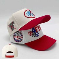 Casquettes de Baseball Personnalisées en Coton Bicolore à 5 Panneaux, Visière Courbe et Structurée, Réglables pour Hommes et Femmes