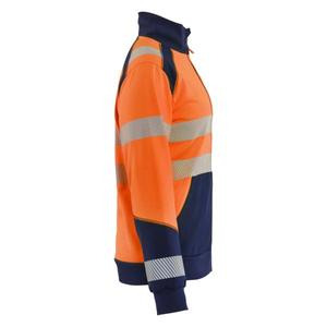 BLAKLADER - 350825285389L Sudadera Hi-Vis Mujer con cremallera Naranja/Azul marino-EAN 7330509933589 ROPA DE TRABAJO DE 2017 - Product Image 4