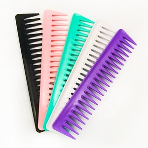 Peine para el pelo de alta calidad con diseño personalizado, peine para el pelo con logotipo personalizado, multicolor, de dientes anchos - Product Image 5