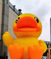 Canard gonflable géant, canard de dessin animé gonflable pour la publicité, décoration de rue, leurre