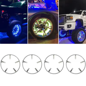 Kit luci per ruote auto a LED che cambiano colore da sogno da 15 pollici nuova funzione di controllo delle luci per la decorazione dell'auto - Product Image 5