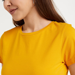 Camiseta Casual de Manga Corta para Mujer, Diseño Sencillo, Económica, Holgada, Estilo Urbano, Tendencia Verano 2026, Color Sólido - Product Image 5