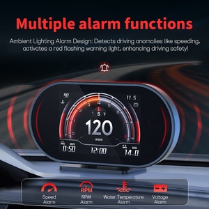 Compteur numérique intelligent pour <span class=keywords><strong>voiture</strong></span> OBD GPS LCD, affichage de la vitesse, du régime <span class=keywords><strong>moteur</strong></span>, de la température de l'eau, du turbo, de l'inclinaison, de la force G, affichage HUD - Product Image 4