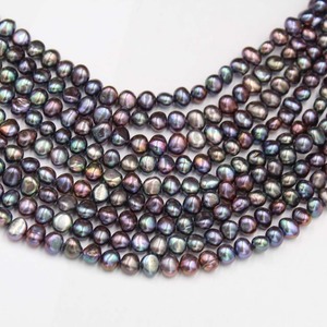 <span class=keywords><strong>Perle</strong></span> de culture d'eau douce naturelle baroque 7-8 mm, double face, trou droit, vert <span class=keywords><strong>malachite</strong></span> symphonique, noir, <span class=keywords><strong>perle</strong></span> en vrac - Product Image 3
