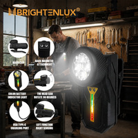 Lampe de casquette rechargeable 400lm XPL multicolore avec base magnétique, interrupteur à capteur Type-C, gradation progressive, lampe de travail EDC