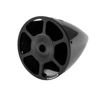 Hélice de Fibra de Carbono Premium de 2.75 Pulgadas (94.5mm) para Avión RC, Cono de Nariz con Orificio Central de 8mm y Placa de Montaje
