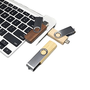 Memoria USB 3.0 Giratoria de Madera, Tipo C OTG, Pendrive 2 en 1, con Logotipo Personalizado para Regalos Promocionales de Boda - Product Image 4