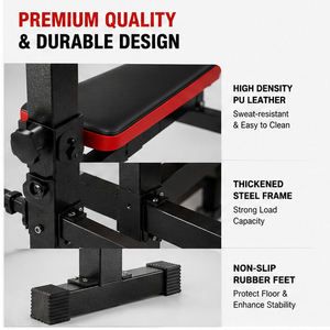 Banco de Pesas Multiajustable para Gimnasio, Equipo de Metal Plegable para Ejercicios de Press de Banca - Product Image 6