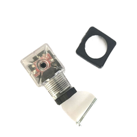 Connecteur de bobine solénoïde de tension AC/DC Alahot pour vanne à diaphragme, matériau nylon OEM, voyant lumineux LED, brun foncé