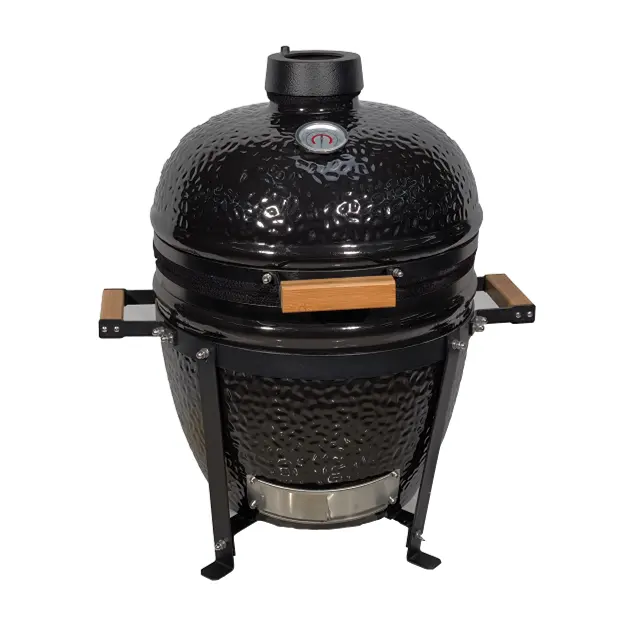 Professional High Efficient Egg Shaped 10 Inch Small Size Barbecue Outdoor Ceramic Egg Shaped Charcoal Bbq Grill Kamado