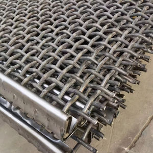 カスタマイズされた耐摩耗性65mnスチール圧着織金網鉱山ふるい振動スクリーンメッシュ - Product Image 4