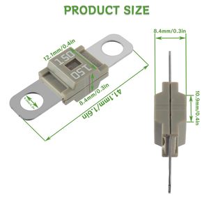<span class=keywords><strong>Fusible</strong></span> à visser haute intensité AMI/Midi 150A, <span class=keywords><strong>fusible</strong></span> automobile robuste de 150 ampères pour voitures, camions, bus, caravanes, camping-cars - Product Image 2