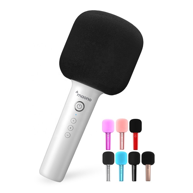 MAONO Christmas Gift Portable Wireless Karaoke Microphones With Speaker and Recording for Home KTV Party Smartphone Singing Mic