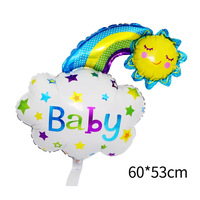 Ballons en aluminium pour fête prénatale, 1 pièce, révélation du sexe du bébé, fille et garçon, fournitures pour anniversaire, décoration Gobos, nouveau style, en STOCK
