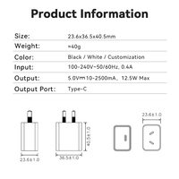 Merryking Micro Usb à port unique 5v 0.5a 0.75a 1a 1.5a 2a 2.5a 2.4a Bloc chargeur adaptateur chargeur avec jeu de câbles
