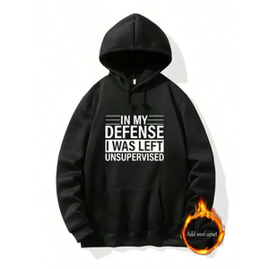 Suéter de Moda Masculina, Estilo Urbano, Holgado, con Capucha, 100% Algodón, Chaqueta de Invierno - Product Image 4