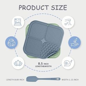 Alfombrilla con ventosas Premium Lick Pad para alivio de la ansiedad, comedero lento para perros, ayuda para baño, aseo y entrenamiento - Product Image 2