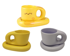 Style nordique Ins tasses à café en céramique en gros 10oz <span class=keywords><strong>tasse</strong></span> à café en céramique potelée tasses à café drôles - Product Image 6