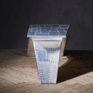 Bureau d'ordinateur industriel rétro de style secrétaire ancien, table d'écriture en aluminium, bureau d'aviateur, table de travail pour <span class=keywords><strong>chambre</strong></span> à <span class=keywords><strong>coucher</strong></span>, coiffeuse - Product Image 4