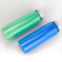 Bouteilles de jus en PET de 17 oz (500 ml) avec bouchon pour les entreprises, pour l'eau et les boissons minérales