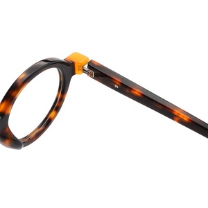 Hengtai, nuevo modelo, montura de acetato rectangular, montura de gafas ópticas, montura redonda de cara pequeña para hombres y mujeres, monturas de gafas - Product Image 4