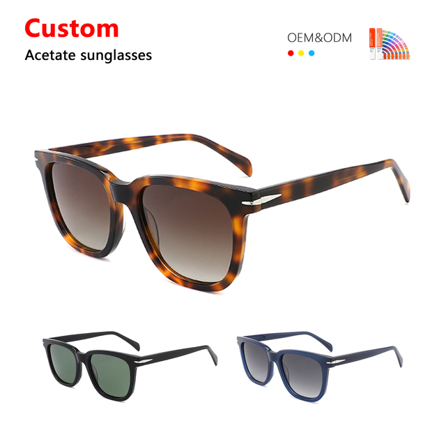Newest Selling Retro Classics High Quality Lunettes De Soleil Wholesale Sun Glasses UV400 Polarized Acetate Material Sunglasses