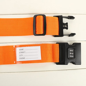 コンビネーションロック付き荷物ストラップ 調整可能なパスワードロック付き梱包ベルト 荷物を安全に固定するロック 盗難防止荷物ストラップ 結束ベルト - Product Image 5