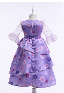 Robes de cosplay Encanto pour filles, enfants, manches courtes, costume de film et de télévision, pour Halloween, Noël - Product Image 5