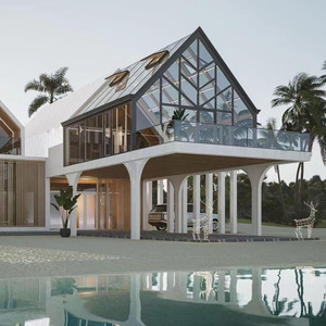 Invernaderos Personalizados de Estilo Chino, Gazebo para Exteriores, Impermeable, Invernadero de Aluminio con Marco de Vidrio para 4 Estaciones, para Solárium - Product Image 2