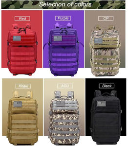 Sac à dos tactique pour randonnée et cyclisme en plein air, multifonctionnel, grande capacité, camouflage, personnalisé - Product Image 2