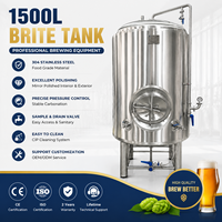 Cuve à saké en acier inoxydable 2000L, Cuve Brite, Cuve à bière brillante pour la fabrication de saké et la production de bière artisanale