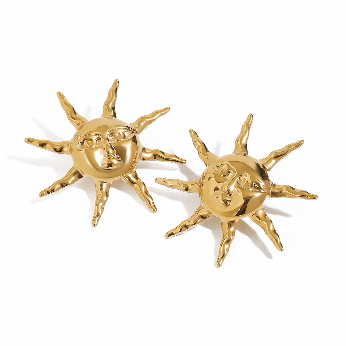 Smiley Face Sun Earrings