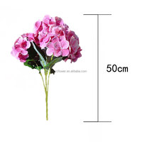 Grosir kualitas tinggi Dekorasi bunga Hydrangea massal putih sentuhan nyata lateks sutra Hydrangea bunga buatan untuk dekorasi pernikahan